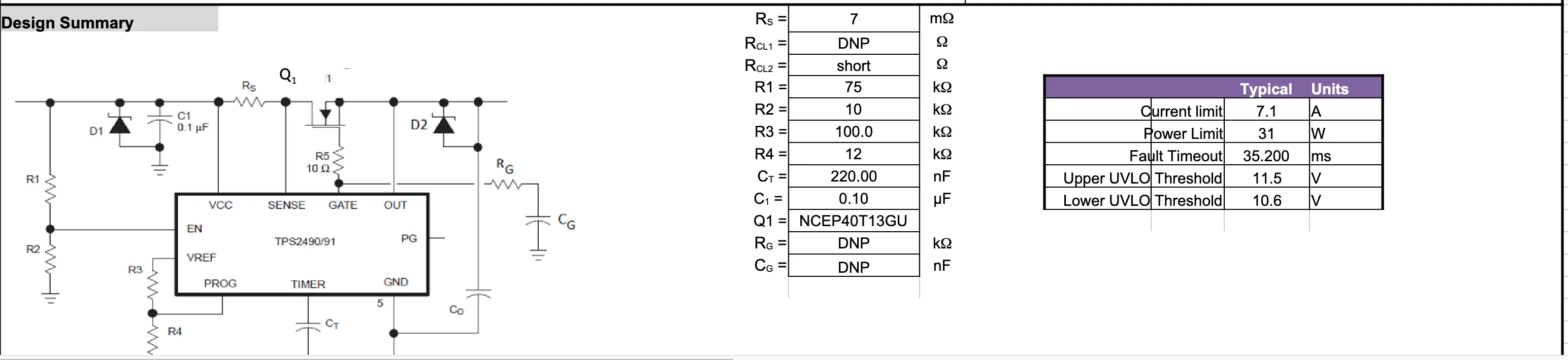 TPS2490 for UPS 120
