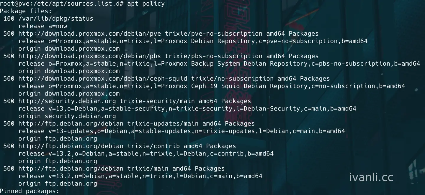 apt policy