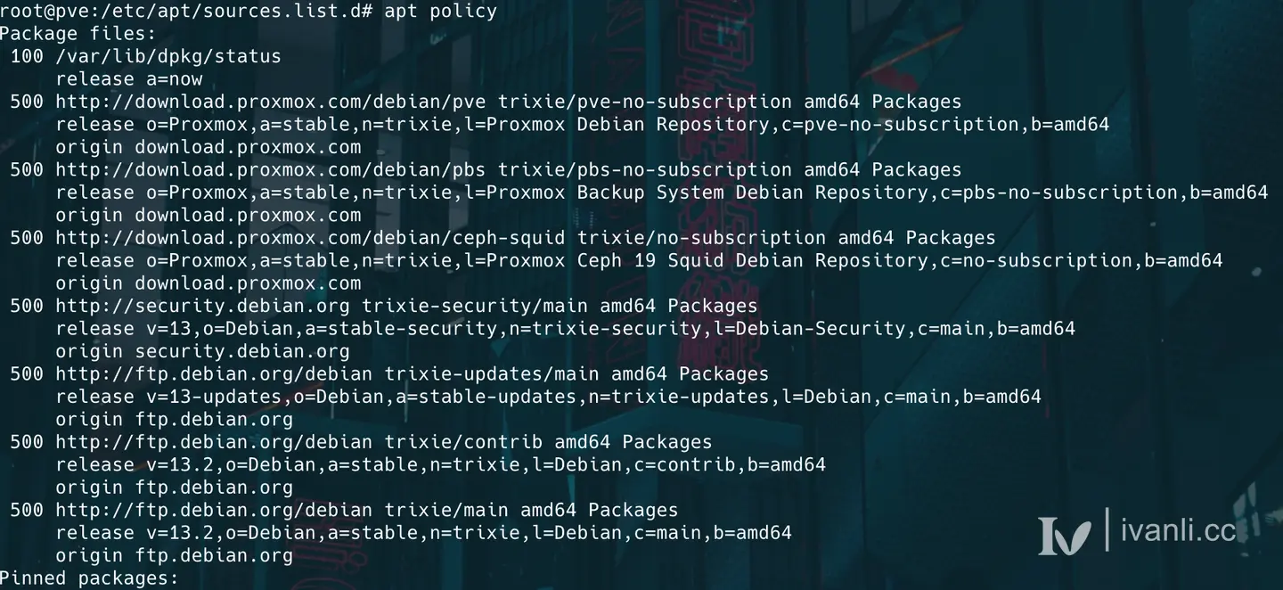 apt policy