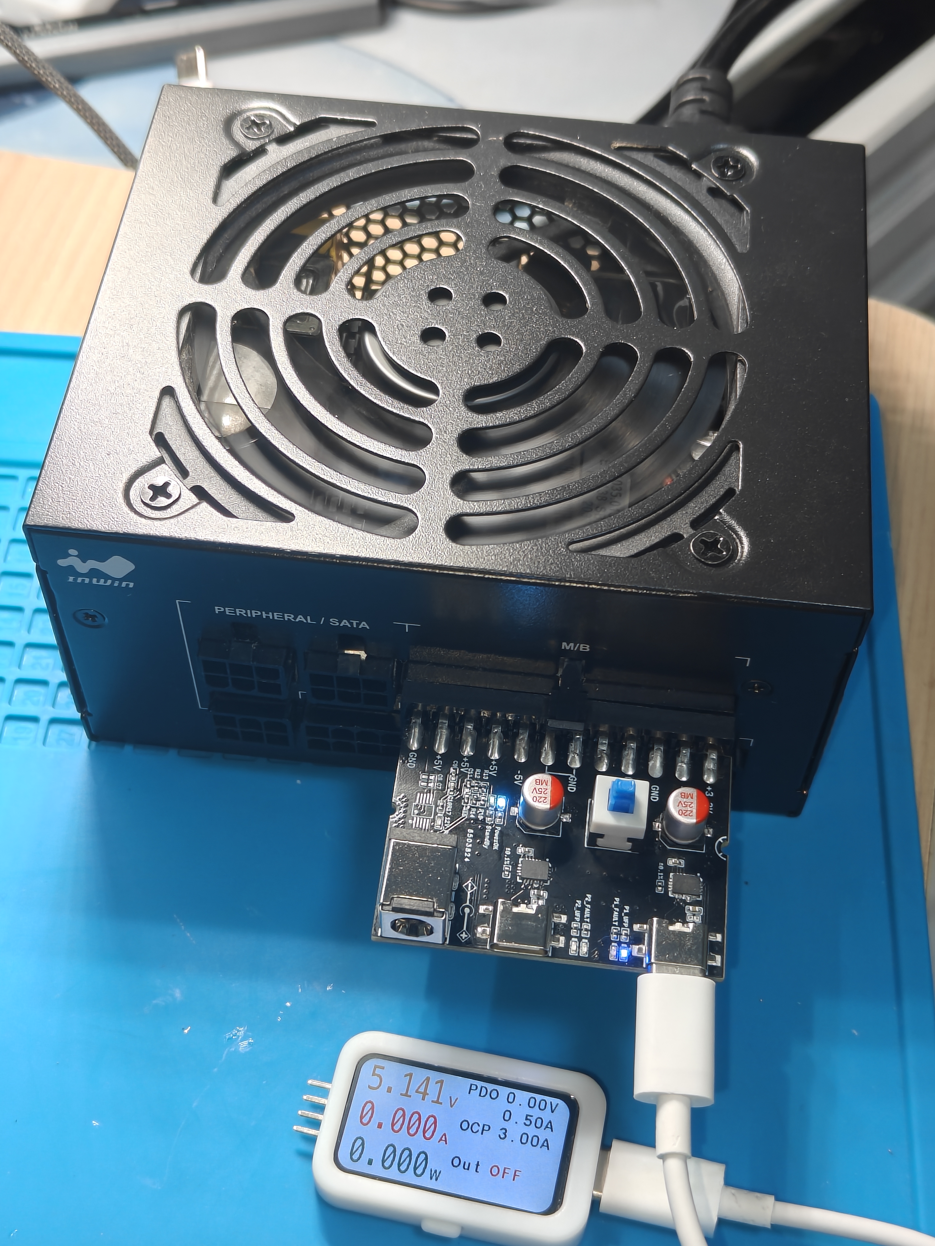 ATX_取电转接板使用