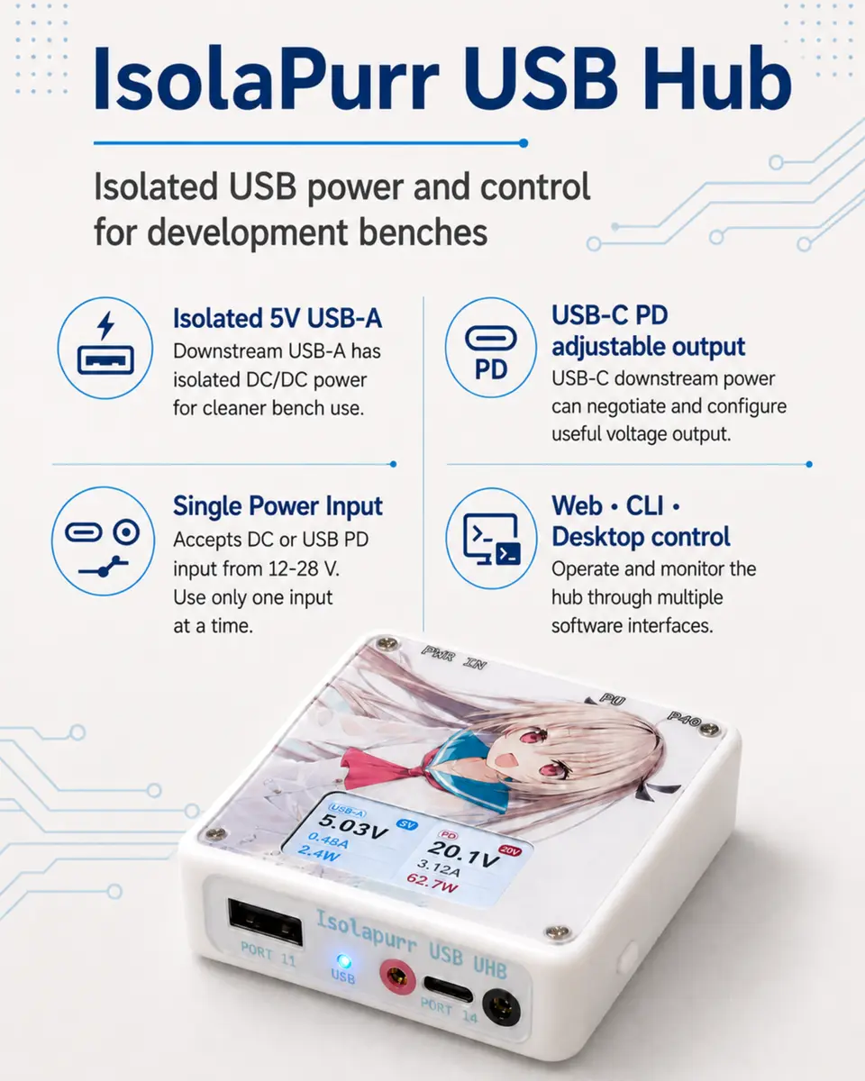 IsolaPurr USB Hub 项目海报